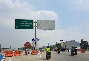 Lalin di Jalan Hasibuan Bekasi Setelah GT Tol Margajaya Dibuka