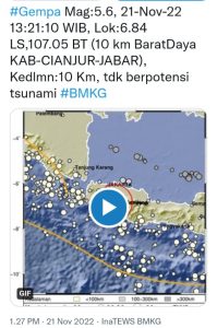 Gempa Cianjur, Warga Bekasi Panik Keluar Rumah