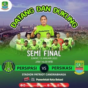 Semi Final Persipasi vs Persikasi, Plt Wali Kota Bekasi: Datang dan Dukung