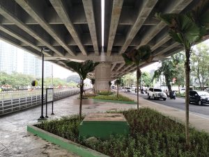 Ini Ruang Hijau Taman Kolong Tol Becakayu Jalan KH. Noer Ali
