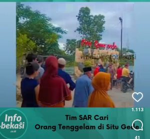 Dua Orang Tenggelam di Situ Rawa Gede, Proses Pencarian Masih Berlangsung