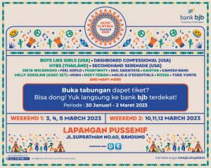 Cara Mudah Dapatkan Tiket Now Playing Festival 2023 Bersama bank bjb