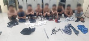 Sembilan Remaja di Kampung Dua Ratus Diamankan Saat Tawuran Sarung