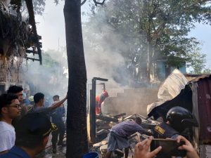 Bocah Bakar Styrofoam, Gudang dan Kontrakan Jalan Haji Murtali Terbakar