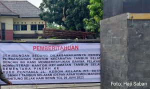 Kantor Kecamatan Tambun Selatan Pindah Sementara ke Ruko Jalan Kebon Kelapa Hingga Maret 2024