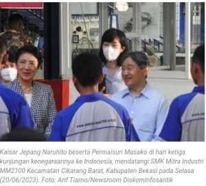 Sambangi Bekasi, Kaisar Jepang Tertarik Pengembangan Robotic