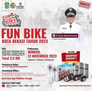 Info Fun Bike Kota Bekasi 2023 di Gelar Bulan November, Klik Disini