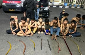 Belasan ABG Digiring ke Kantor Polisi, Diduga Hendak Tawuran di Jalan KH. Agus Salim