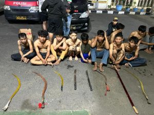 Belasan ABG Digiring ke Kantor Polisi, Diduga Hendak Tawuran di Jalan KH. Agus Salim