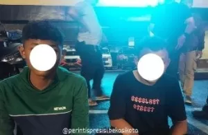 Diduga Begal, 2 Remaja Dibekuk Polisi di Jalan Cipendawa