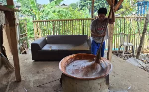 Mengintip Pembuatan Kue Dodol di Jalan Kartini Turun Temurun Sejak Era Reformasi