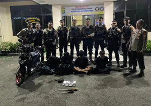 4 ABG Begal Dibekuk Polisi di Kp. Pengarengan, Barbuk Sajam hingga Narkoba Gorila