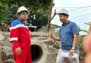 Sinergi PT Migas Bekasi dan KSO Foster Oil & Energy Bangun Crossing Saluran Air di Kelurahan Jatiraden
