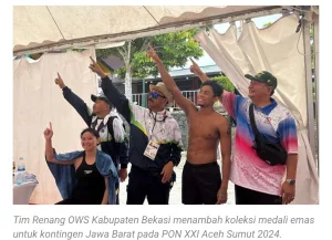 Atlet Renang Asal Bekasi Boyong Mendali Emas Ajang PON Aceh Sumut 2024