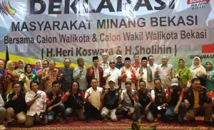 Ikatan Masyarakat Minang Bekasi Deklarasi Dukung Heri Koswara-Sholihin