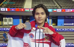Atlet Asal Bekasi Sabet Mendali Perak Kejuaraan Kick Boxing di Kamboja