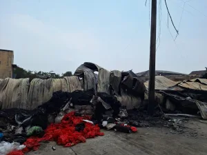 Gudang Palet dan Rumah Kontrakan di Medan Satria Ludes Dilalap Si Jago Merah