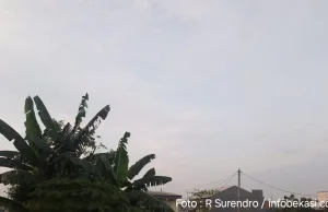 Prakiraan Cuaca di Bekasi, BMKG : Hujan Intensitas Ringan Siang dan Malam Hari