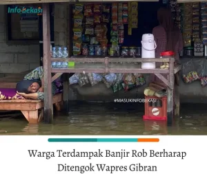 Banjir Rob di Pesisir Bekasi, Warga Minta Wapres Gibran Datang ke Babelan