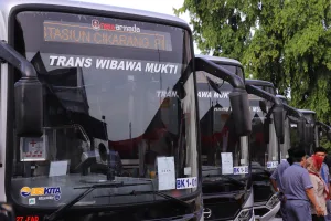 Pemkab Bekasi Luncurkan 15 Unit Bus Trans Wibawamukti Koridor Pertama