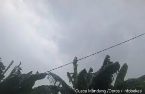 Bekasi Diguyur Hujan, Emak-Emak Angkat Jemuran