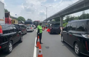Libur Panjang, Jasamarga Terapkan Contraflow KM 47 – KM 65 Tol Cikampek