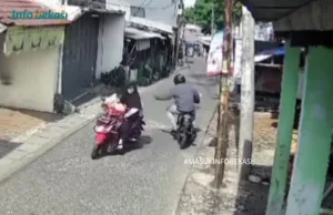 Seorang Ibu Nyaris Kena Jambret di Jalan Pengasinan, Ini Pesan Bang Napi