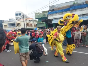 Perayaan Cap Gomeh di Kampung Pecinaan Pasar Proyek