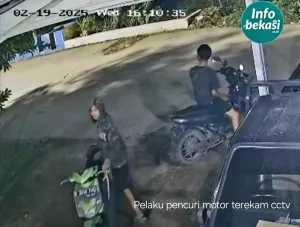 2 ABG Pelaku Curanmor di Kebalen Terekam CCTV