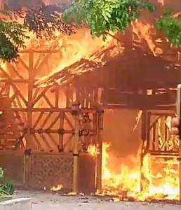 Ini Kronologi Terbakarnya Rumah Makan Cobek Uleg Ujung Harapan