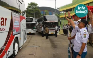 Sebanyak 684 Warga Kota  Bekasi Pulang Kampung Ikut Mudik Gratis