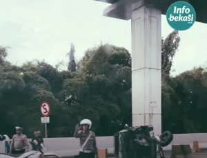 Lakalantas di Tol Japek KM 11 Arah Jakarta