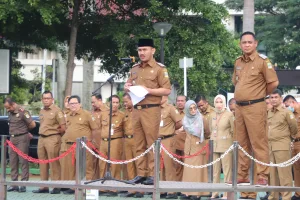 Apel Perdana Bupati Bekasi Imbau Perangkat Daerah Agar Hemat Anggaran