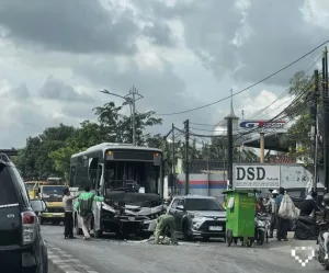 Ini Kronologi dan Penyebab Kecelakaan Biskita di Jalan Siliwangi Korban 3 Orang Luka-luka