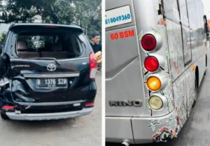 Kronologi Tabrakan Beruntun Truk Tronton Mobil Avanza dan Biskita di Jalan Siliwangi Rawalumbu