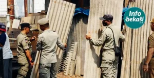 Penertiban Bangunan Liar di Kota Bekasi, 4 Bangunan di Jatibening Baru Dirobohkan