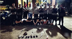 Polisi Tangkap 7 Remaja Bersenjata Tajam di Cimuning, Diduga Hendak Tawuran