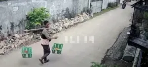 Modus Penjual Buah Keliling Terekam CCTV Curi Motor Milik Warga di Kampung Cibitung Telaga Asih