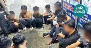 Konvoi AMIL BOYS Berakhir di Polsek, 10 ABG Digiring ke Kantor Polisi