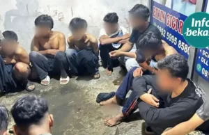 Konvoi AMIL BOYS Berakhir di Polsek, 10 ABG Digiring ke Kantor Polisi
