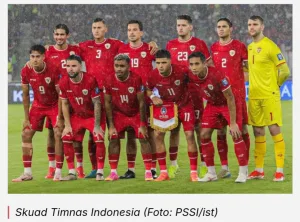 Timnas Indonesia Naik 6 Peringkat ke Posisi 117 FIFA Usai Tekuk China