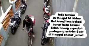 Sepeda Pedagang Es Krim Diduga Raib saat Salat Jumat, Polisi : Belum ada Laporan dari Korban