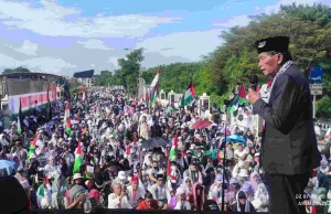 Dukungan untuk Palestina, Ribuan Warga, 137 Ormas, dan Donasi Kemanusiaan di Stadion Wibawa Mukti