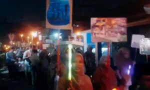 Warga Mangunjaya Tamsel Konvoi Pawai Obor Meriahkan Tahun Baru Islam 1445 Hijriah