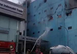 Kebakaran Bengkel Reparasi Ban di Medan Satria, Penyebanya Belum Diketahui