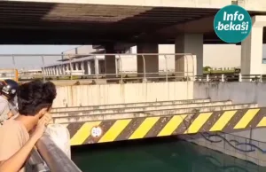 Kehebohan Underpass MM 2100, Air Bening Menarik Perhatian Warga