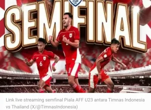 Ini Deretan Pemain Timnas Indonesia U-23 vs Thailand Semifinal Piala AFF U-23 2025