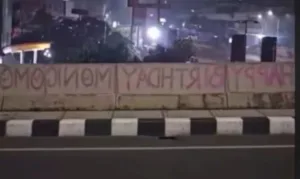 Vandalisme Flyover Ahmad Yani, Pelaku Terancam Sanksi Denda hingga Tipiring