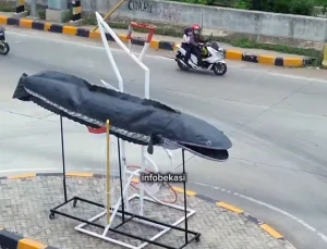 Melintas Gerbang Tol Gabus, Pengendara Kini Bisa Swafoto dengan Tugu Ikan Gabus 