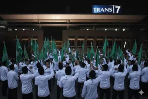 Ratusan Santri Geruduk Trans7 Protes Tayangan ‘Xpose Uncensored’ yang Kontroversial